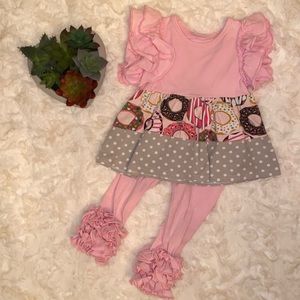 Boutique Donut Polka Dot Print Two Piece Outfit